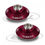 Kit d'attaches pour casque Bell HANS Rouge FIA 8858-2010