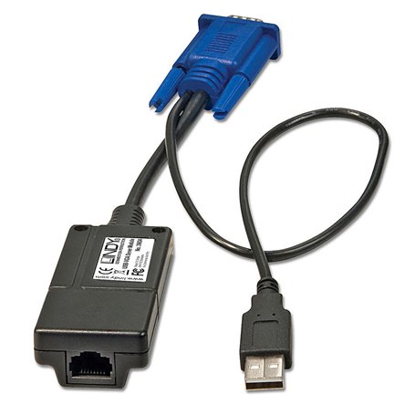 Adaptateur USB vers VGA LINDY 39634 Noir/Bleu