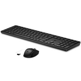 Clavier et souris sans fil HP 4R009AA Espagnol Qwerty Noir