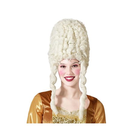 Perruque d'époque Blanc Cheveux bouclés