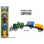 Tracteur 10 x 41 x 6,5 cm De Friction Remorque
