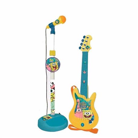 Guitare pour Enfant Spongebob Microphone Karaoké