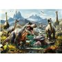 Puzzle Educa Ferocious dinosaurs 1000 Pièces