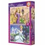 Set de 2 Puzzles Disney Princess Cinderella and Rapunzel 48 Pièces