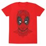 T shirt à manches courtes Deadpool Tattoo Style Rouge Unisexe