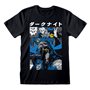 T shirt à manches courtes Batman Manga Cover Noir Unisexe