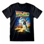 T shirt à manches courtes Back to the Future Poster Noir Unisexe