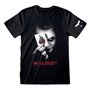 T-shirt à manches courtes unisex Batman Why So Serious Noir