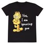 T-shirt à manches courtes unisex Garfield Ignoring You Noir