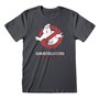 T-shirt à manches courtes unisex The Ghostbusters Japanese Text Gris f