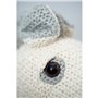 Jouet Peluche Crochetts AMIGURUMIS MINI Blanc Cheval 38 x 42 x 18 cm