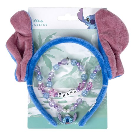 Kit de bijoux fantaisie Stitch Bleu Violet 3 Pièces