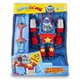 Super Robot Transformable SuperThings Turbo Warrior Power 18 x 21 x 8,