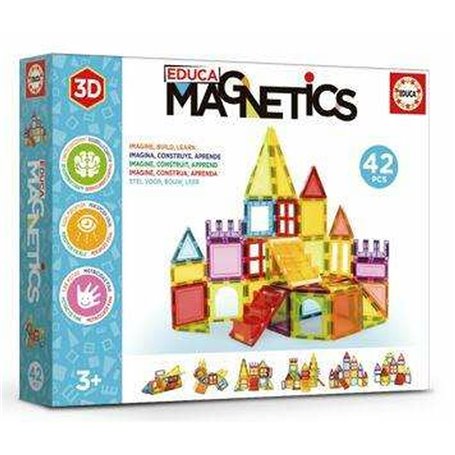 Set de construction Educa Magnetics Magnétique 42 Pièces