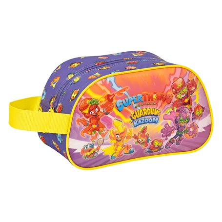 Trousse de Toilette SuperThings Guardians of Kazoom Violet Jaune (26 x