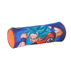 Trousse d'écolier cylindrique Dragon Ball Bleu Orange 23 x 8 x 8 cm