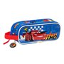 Trousse Fourre-Tout Double Cars Race ready Bleu 21 x 8 x 6 cm