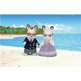 Figurine daction Sylvanian Families 5190 Grandparents Rabbit Chocolate