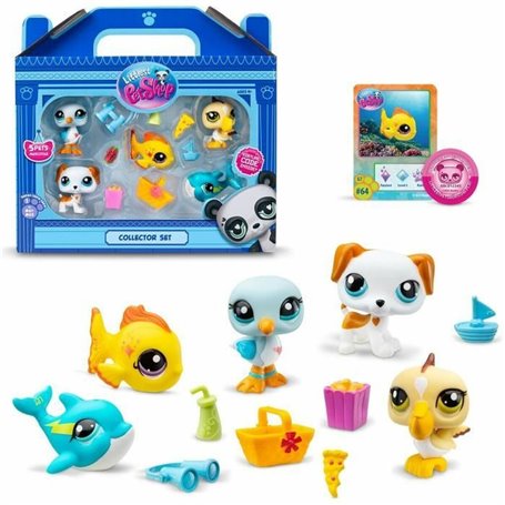 Ensemble de Figurines Bandai Littlest Pet Shop Plastique