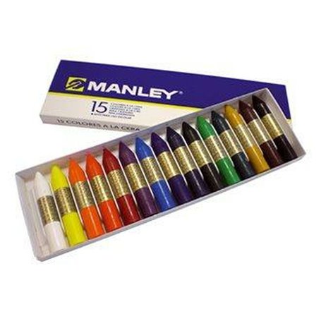 Crayons gras de couleur Manley MNC00055/115 Multicouleur