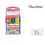 stylo à encre liquide Paper Mate 2022692 Violet Multicouleur (10 Unité