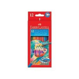 crayons de couleurs pour aquarelle Faber-Castell Multicouleur (12 Pièc