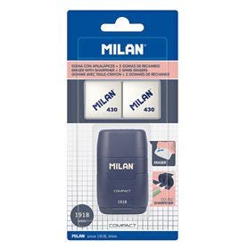 Ensemble Gomme et Taille-Crayon Milan Afilaborra Compact Serie 1918 Do