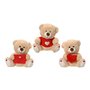 Ours en peluche EDM 808762 Saint Valentin 15 cm