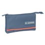 Trousse Fourre-Tout Triple El Ganso Basics Bleu 22 x 3 x 12 cm