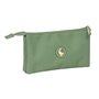 Trousse Fourre-Tout Triple El Ganso Basics Vert 22 x 3 x 12 cm