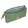 Trousse Fourre-Tout Triple El Ganso Basics Vert 22 x 3 x 12 cm