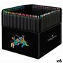 Crayons de couleur Faber-Castell Black Edition Multicouleur (6 Unités)