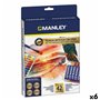 Set de peinture Manley Multicouleur Crayons gras de couleur (6 Unités)