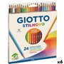 Crayons de couleur Giotto Stilnovo Multicouleur (6 Unités)