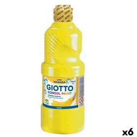 Gouache Giotto School Jaune 500 ml Lavable (6 Unités)