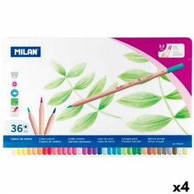 Crayons de couleur Milan Multicouleur (4 Unités)