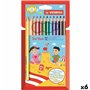 Crayons de couleur Stabilo Trio Tick Multicouleur (6 Unités)