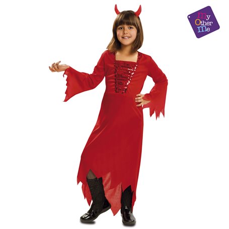 Déguisement pour Enfants My Other Me Diablesse Rouge 5-6 Ans (2 Pièces