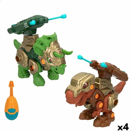 Set 2 Dinosaures Colorbaby 21 x 14 x 9,5 cm articulé Lance Projectiles