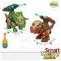 Set 2 Dinosaures Colorbaby 21 x 14 x 9,5 cm articulé Lance Projectiles