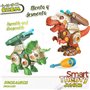 Set 2 Dinosaures Colorbaby 21 x 14 x 9,5 cm articulé Lance Projectiles