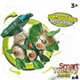 Set 2 Dinosaures Colorbaby 21 x 14 x 9,5 cm articulé Lance Projectiles