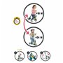 Tricycle Smoby 750612 Réversible 2 en 1 Gris Taille unique (60 x 30 x 
