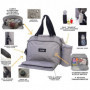 BABY ON BOARD Sac à langer SIMPLY Sushi - gris/noir 49,99 €