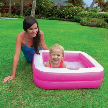 INTEX Piscine gonflable enfant / bébé pataugeoire Carree 24,99 €