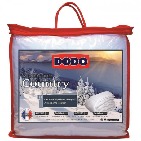 DODO Couette chaude 400gr/m² COUNTRY 140x200cm 109,99 €