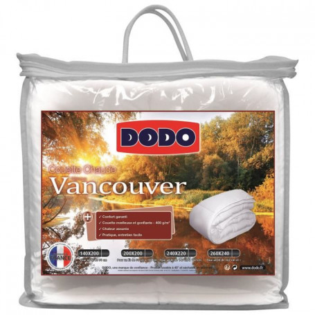 DODO Couette chaude 400gr/m² VANCOUVER 220x240 cm 117,99 €