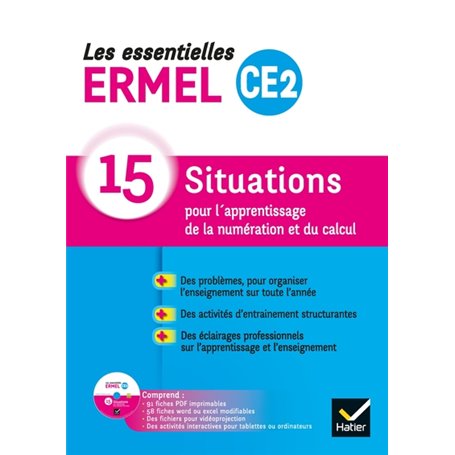 Les Essentielles ERMEL - Maths  CE2 Éd. 2019 - Guide + CDRom