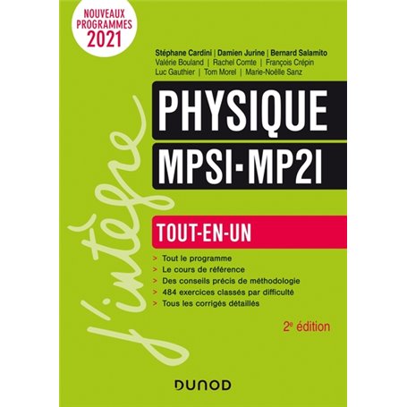 Physique tout-en-un MPSI MP2I 2021