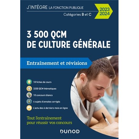 3500 QCM d'actualité et de culture générale - 2023-2024